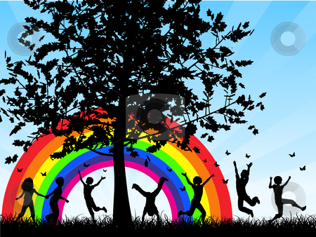 To use this stock image in your creative project, please select the size you need over to the right and click the "Add to Cart" button.
Your downloaded image will come with the Cutcaster watermark removed so don’t worry about the watermark you see on this page. Children chasing butterflies stock vector clipart, Silhouettes of children chasing butterflies by Kirsty Pargeter