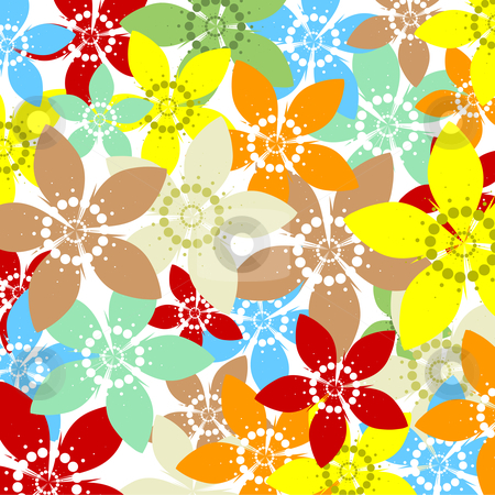 To use this stock image in your creative project, please select the size you need over to the right and click the "Add to Cart" button.
Your downloaded image will come with the Cutcaster watermark removed so don’t worry about the watermark you see on this page. Spring flowers stock vector clipart, Colourful abstract background of spring flowers by Kirsty Pargeter