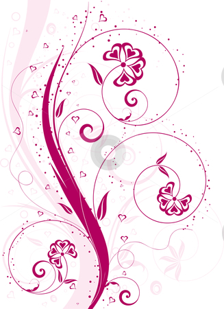 To use this stock image in your creative project, please select the size you need over to the right and click the "Add to Cart" button.
Your downloaded image will come with the Cutcaster watermark removed so don’t worry about the watermark you see on this page. Valentines floral background stock vector clipart, Valentines background with heart shaped flowers by Kirsty Pargeter