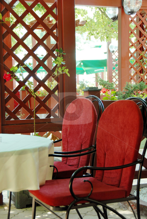 To use this stock image in your creative project, please select the size you need over to the right and click the "Add to Cart" button.
Your downloaded image will come with the Cutcaster watermark removed so don’t worry about the watermark you see on this page. Restaurant terrace stock photo, Restaurant terrace with metallic chairs and tables outdoor by Julija Sapic