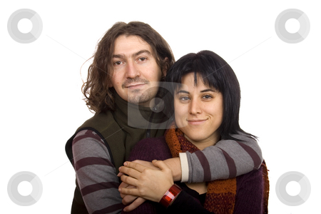 To use this stock image in your creative project, please select the size you need over to the right and click the "Add to Cart" button.
Your downloaded image will come with the Cutcaster watermark removed so don’t worry about the watermark you see on this page. Happy couple stock photo, Hug between a young man and pretty woman couple by Marc Torrell
