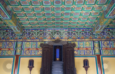 To use this stock image in your creative project, please select the size you need over to the right and click the "Add to Cart" button.
Your downloaded image will come with the Cutcaster watermark removed so don’t worry about the watermark you see on this page. Emperor Hall Temple of Heaven Beijing China stock photo, Emperor Hall Temple of Heaven Beijing China Inside Prayer Tablets
Ornate Interior by William Perry