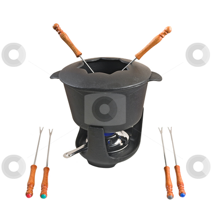 To use this stock image in your creative project, please select the size you need over to the right and click the "Add to Cart" button.
Your downloaded image will come with the Cutcaster watermark removed so don’t worry about the watermark you see on this page. Fondue set 3 stock photo, Characteristic cast iron set used for fondue or bourguignonne on white background by ANTONIO SCARPI