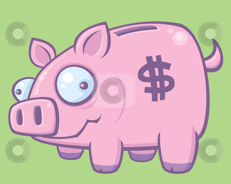 To use this stock image in your creative project, please select the size you need over to the right and click the "Add to Cart" button.
Your downloaded image will come with the Cutcaster watermark removed so don’t worry about the watermark you see on this page. Piggy Bank stock vector clipart, Cartoon vector illustration of a silly piggy bank. by John Schwegel