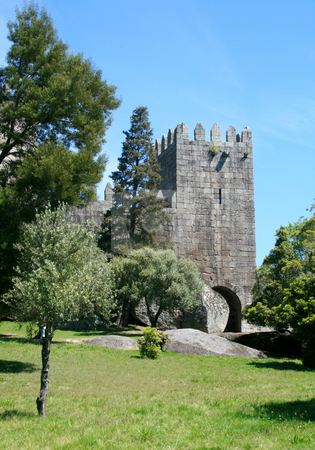 To use this stock image in your creative project, please select the size you need over to the right and click the "Add to Cart" button.
Your downloaded image will come with the Cutcaster watermark removed so don’t worry about the watermark you see on this page. Castle stock photo, Medieval castle on a green meadow by Marc Torrell