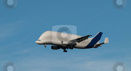 To use this stock image in your creative project, please select the size you need over to the right and click the "Add to Cart" button.
Your downloaded image will come with the Cutcaster watermark removed so don’t worry about the watermark you see on this page. Cargo carrier stock photo, Cargo carrier fying in blue sky by Laurent Dambies