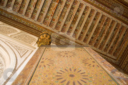 To use this stock image in your creative project, please select the size you need over to the right and click the "Add to Cart" button.
Your downloaded image will come with the Cutcaster watermark removed so don’t worry about the watermark you see on this page. Internal moroccan style stock photo, A detail of an internal palace in Marrakesh by Roberto Marinello