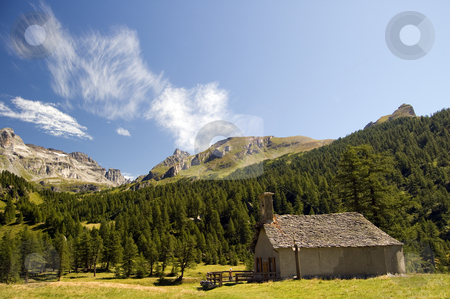 To use this stock image in your creative project, please select the size you need over to the right and click the "Add to Cart" button.
Your downloaded image will come with the Cutcaster watermark removed so don’t worry about the watermark you see on this page. Small church in mountain landscape stock photo, Small church in mountain landscape; Alpe Veglia, natural paradise in the italian Alps by Roberto Marinello