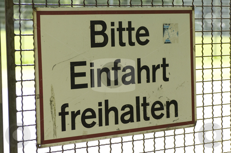 To use this stock image in your creative project, please select the size you need over to the right and click the "Add to Cart" button.
Your downloaded image will come with the Cutcaster watermark removed so don’t worry about the watermark you see on this page. Bitte Einfahrt freihalten stock photo, Close-up on sign saying