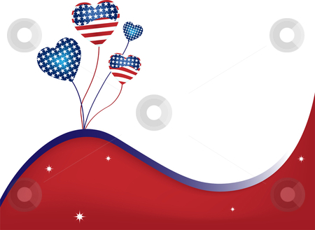To use this stock image in your creative project, please select the size you need over to the right and click the "Add to Cart" button.
Your downloaded image will come with the Cutcaster watermark removed so don’t worry about the watermark you see on this page. USA Wavy Background stock vector clipart, USA Balloons and Stars Background Fourth of July by Augusto Cabral Graphiste Rennes