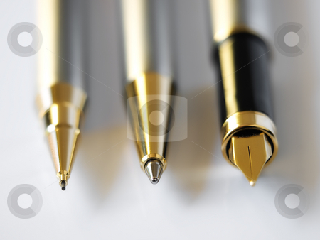 To use this stock image in your creative project, please select the size you need over to the right and click the "Add to Cart" button.
Your downloaded image will come with the Cutcaster watermark removed so don’t worry about the watermark you see on this page. Pens stock photo, Closeup of three common types of pens in almost every office. by Sinisa Botas