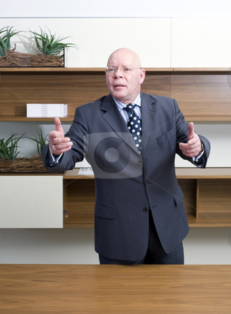 To use this stock image in your creative project, please select the size you need over to the right and click the "Add to Cart" button.
Your downloaded image will come with the Cutcaster watermark removed so don’t worry about the watermark you see on this page. Persuasive manager stock photo, A senior manager, gesturing wildly with his hand, appearing persuasive by Corepics VOF