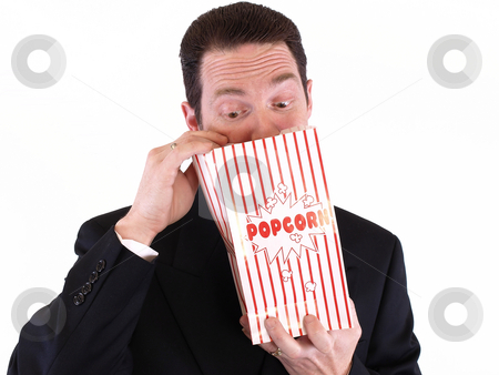 To use this stock image in your creative project, please select the size you need over to the right and click the "Add to Cart" button.
Your downloaded image will come with the Cutcaster watermark removed so don’t worry about the watermark you see on this page. Searching for Popcorn stock photo, Adult male in a suit holding a popcorn bag and looking in. Isolated on a white background. by Robert Gebbie
