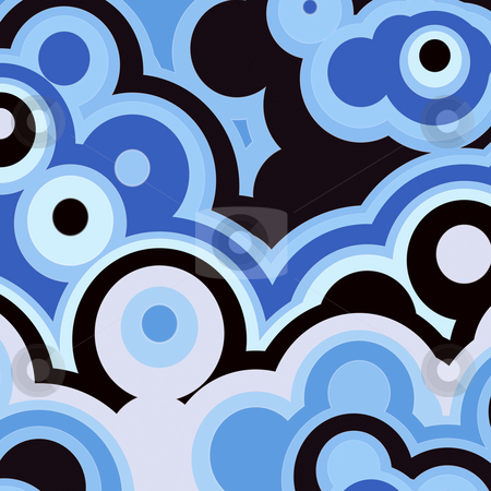 To use this stock image in your creative project, please select the size you need over to the right and click the "Add to Cart" button.
Your downloaded image will come with the Cutcaster watermark removed so don’t worry about the watermark you see on this page. Blue retro rings stock photo, Abstract texture of large blue and black round shapes by Wino Evertz