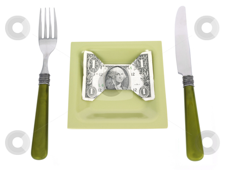 To use this stock image in your creative project, please select the size you need over to the right and click the "Add to Cart" button.
Your downloaded image will come with the Cutcaster watermark removed so don’t worry about the watermark you see on this page. Money Dinner stock photo, Money Dinner concept on a white background by John Teeter