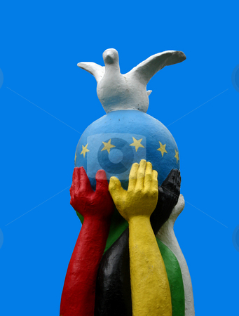 To use this stock image in your creative project, please select the size you need over to the right and click the "Add to Cart" button.
Your downloaded image will come with the Cutcaster watermark removed so don’t worry about the watermark you see on this page. Peace on earth stock photo, Sculpture about diversity union and peace by Marc Torrell