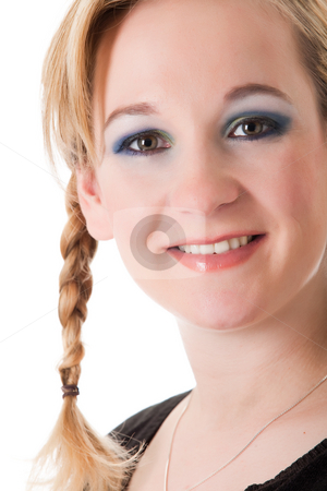 To use this stock image in your creative project, please select the size you need over to the right and click the "Add to Cart" button.
Your downloaded image will come with the Cutcaster watermark removed so don’t worry about the watermark you see on this page. Sweet young girl stock photo, Young girl with a beautifull cosmetic face by Frenk and Danielle Kaufmann