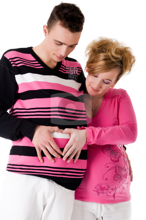 To use this stock image in your creative project, please select the size you need over to the right and click the "Add to Cart" button.
Your downloaded image will come with the Cutcaster watermark removed so don’t worry about the watermark you see on this page. Help my man is pregnant stock photo, Young lovely caucasian couple expecting their baby by Frenk and Danielle Kaufmann