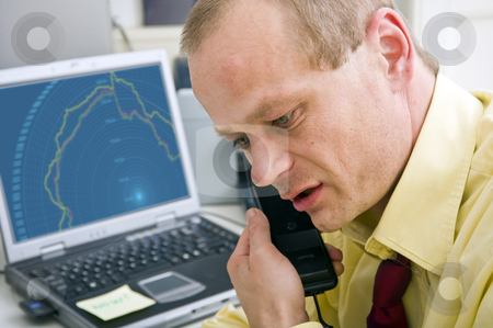 To use this stock image in your creative project, please select the size you need over to the right and click the "Add to Cart" button.
Your downloaded image will come with the Cutcaster watermark removed so don’t worry about the watermark you see on this page. Serious business call stock photo, Tired analyst having a serious telephone conversation, looking irritated and angry by Corepics VOF