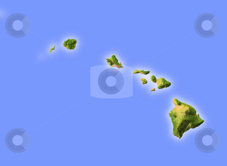 To use this stock image in your creative project, please select the size you need over to the right and click the "Add to Cart" button.
Your downloaded image will come with the Cutcaster watermark removed so don’t worry about the watermark you see on this page. Hawaii, shaded relief map. stock photo, Hawaii, shaded relief map. Colored according to natural appearance, with major urban areas. Includes clip paths for the land areas.
Projection: Mercator ; Geographic extents: W: -162.0; E: -154.0; S: 18.0; N: 23.5 by Michael Schmeling