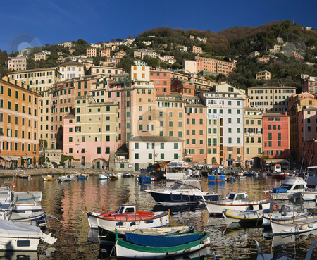 To use this stock image in your creative project, please select the size you need over to the right and click the "Add to Cart" button.
Your downloaded image will come with the Cutcaster watermark removed so don’t worry about the watermark you see on this page. Little port of Camogli stock photo, The characteristic houses and the marina of Camogli, famous small town near Genoa, Italy by ANTONIO SCARPI