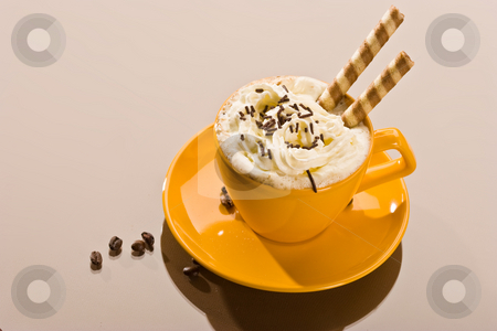 To use this stock image in your creative project, please select the size you need over to the right and click the "Add to Cart" button.
Your downloaded image will come with the Cutcaster watermark removed so don’t worry about the watermark you see on this page. Sweet coffee stock photo, Drink series: cup of coffee with cream by Gennady Kravetsky