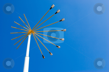 To use this stock image in your creative project, please select the size you need over to the right and click the "Add to Cart" button.
Your downloaded image will come with the Cutcaster watermark removed so don’t worry about the watermark you see on this page. Lamppost stock photo, City series: lamppost at the day on a blue sky by Gennady Kravetsky