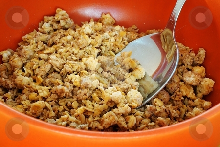 To use this stock image in your creative project, please select the size you need over to the right and click the "Add to Cart" button.
Your downloaded image will come with the Cutcaster watermark removed so don’t worry about the watermark you see on this page. Cereals with spoon in orange bowl stock photo, Orange bowl with cereals and metal spoon by Juraj Kovacik