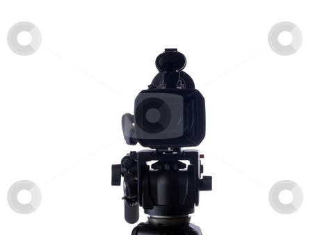 To use this stock image in your creative project, please select the size you need over to the right and click the "Add to Cart" button.
Your downloaded image will come with the Cutcaster watermark removed so don’t worry about the watermark you see on this page. Video camera mounted on tripod facing viewer stock photo, Mid-range video camera on tripod facing viewer by Jeff Cleveland