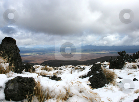 To use this stock image in your creative project, please select the size you need over to the right and click the "Add to Cart" button.
Your downloaded image will come with the Cutcaster watermark removed so don’t worry about the watermark you see on this page. Moutainview stock photo, View on plain with snow in foreground by David Schmidt