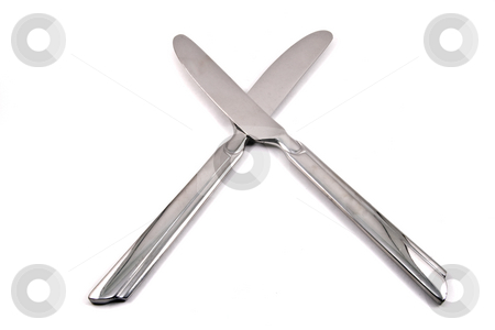 To use this stock image in your creative project, please select the size you need over to the right and click the "Add to Cart" button.
Your downloaded image will come with the Cutcaster watermark removed so don’t worry about the watermark you see on this page. Two Knives stock photo, Two stainless steel table knives on a white background by Steve Carroll