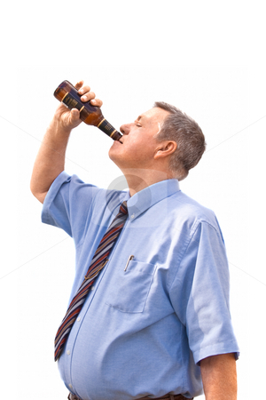 To use this stock image in your creative project, please select the size you need over to the right and click the "Add to Cart" button.
Your downloaded image will come with the Cutcaster watermark removed so don’t worry about the watermark you see on this page. Overweight senior Caucasian businessman a drinking beer after a stock photo, Overweight senior Caucasian businessman a drinking beer after a hard day, isolated on white background by Steve Carroll