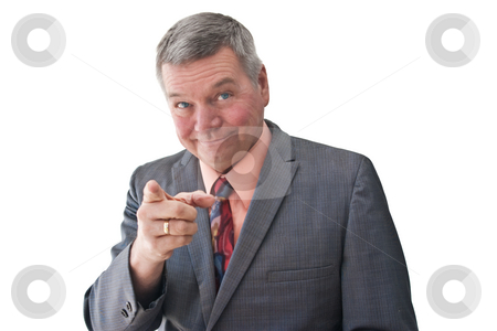To use this stock image in your creative project, please select the size you need over to the right and click the "Add to Cart" button.
Your downloaded image will come with the Cutcaster watermark removed so don’t worry about the watermark you see on this page. Portrait of Senior Businessman stock photo, Portrait of a senior businessman with rosacea, smiling and pointing at camera, isolated on a white background. by Steve Carroll