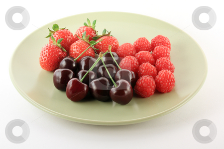 To use this stock image in your creative project, please select the size you need over to the right and click the "Add to Cart" button.
Your downloaded image will come with the Cutcaster watermark removed so don’t worry about the watermark you see on this page. Red fruits on light plate stock photo, Cherry, raspberry and strawberry on a light green plate by Varga S??ndor