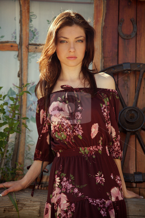 To use this stock image in your creative project, please select the size you need over to the right and click the "Add to Cart" button.
Your downloaded image will come with the Cutcaster watermark removed so don’t worry about the watermark you see on this page. Rural girl stock photo, Beautiful rural girl near the dwelling. by Sergey Goruppa
