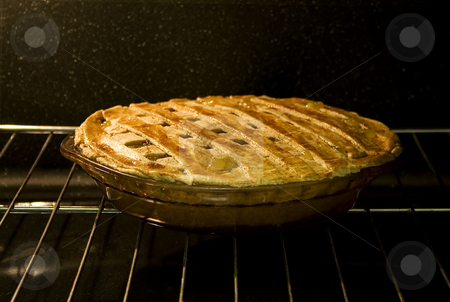 To use this stock image in your creative project, please select the size you need over to the right and click the "Add to Cart" button.
Your downloaded image will come with the Cutcaster watermark removed so don’t worry about the watermark you see on this page. Pie in Oven stock photo, Stock photo of pie in the oven, focus on foreground by iodrakon