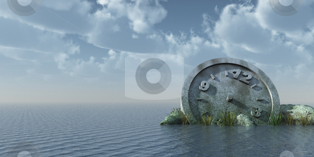 To use this stock image in your creative project, please select the size you need over to the right and click the "Add to Cart" button.
Your downloaded image will come with the Cutcaster watermark removed so don’t worry about the watermark you see on this page. Think about time stock photo, Stone clock at the ocean - 3d illustration by J?