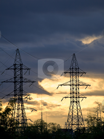 To use this stock image in your creative project, please select the size you need over to the right and click the "Add to Cart" button.
Your downloaded image will come with the Cutcaster watermark removed so don’t worry about the watermark you see on this page. Electricity towers stock photo, Two electricity towers against the night sky by Sergej Razvodovskij