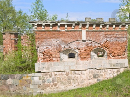 To use this stock image in your creative project, please select the size you need over to the right and click the "Add to Cart" button.
Your downloaded image will come with the Cutcaster watermark removed so don’t worry about the watermark you see on this page. Part of the stronghold stock photo, Part of the old bricks stronghold against the wild nature by Sergej Razvodovskij