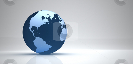 To use this stock image in your creative project, please select the size you need over to the right and click the "Add to Cart" button.
Your downloaded image will come with the Cutcaster watermark removed so don’t worry about the watermark you see on this page. 3d globe stock photo, 3d blue globe on grey background by Christophe Rolland