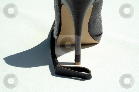 To use this stock image in your creative project, please select the size you need over to the right and click the "Add to Cart" button.
Your downloaded image will come with the Cutcaster watermark removed so don’t worry about the watermark you see on this page. Stiletto heel with crop stock photo, High heel shoe and riding crop at side on white by Gary Nicolson