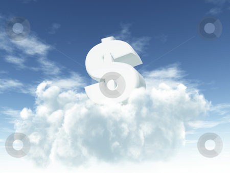 To use this stock image in your creative project, please select the size you need over to the right and click the "Add to Cart" button.
Your downloaded image will come with the Cutcaster watermark removed so don’t worry about the watermark you see on this page. Money is the god stock photo, White dollar sign in cloudy sky - 3d illustration by J?