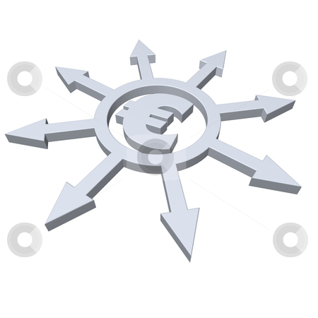 To use this stock image in your creative project, please select the size you need over to the right and click the "Add to Cart" button.
Your downloaded image will come with the Cutcaster watermark removed so don’t worry about the watermark you see on this page. Banking stock photo, Ring with arrows in all directions and euro symbol - 3d illustration by J?