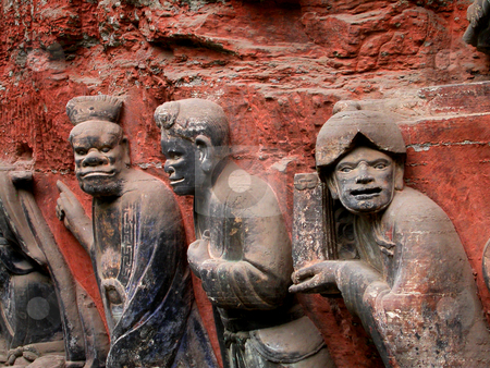 To use this stock image in your creative project, please select the size you need over to the right and click the "Add to Cart" button.
Your downloaded image will come with the Cutcaster watermark removed so don’t worry about the watermark you see on this page. Ancient Rock Carvings, Dazu, Sichuan, China stock photo, Ancient Rock Carvings of Chinese officials, Dazu, Chongqing, Sichuan, China by William Perry