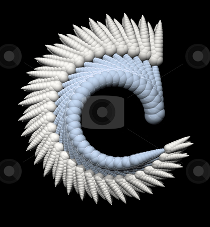 To use this stock image in your creative project, please select the size you need over to the right and click the "Add to Cart" button.
Your downloaded image will come with the Cutcaster watermark removed so don’t worry about the watermark you see on this page. Abstract thing stock photo, Abstract organic form on black background - 3d illustration by J?