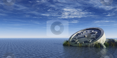 To use this stock image in your creative project, please select the size you need over to the right and click the "Add to Cart" button.
Your downloaded image will come with the Cutcaster watermark removed so don’t worry about the watermark you see on this page. Time stock photo, Stone clock at the ocean - 3d illustration by J?