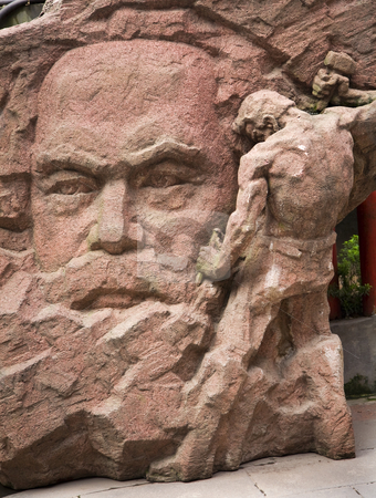 To use this stock image in your creative project, please select the size you need over to the right and click the "Add to Cart" button.
Your downloaded image will come with the Cutcaster watermark removed so don’t worry about the watermark you see on this page. Karl Marx Stone Statue Chongqing Sichuan China stock photo, Karl Marx Old Pink Stone Statue, Chongqing, Sichuan China by William Perry