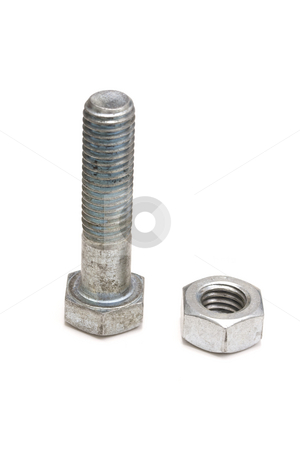 To use this stock image in your creative project, please select the size you need over to the right and click the "Add to Cart" button.
Your downloaded image will come with the Cutcaster watermark removed so don’t worry about the watermark you see on this page. Nut and bolt stock photo, Nut and bolt isolated on white background by Ingvar Bjork