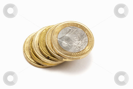 To use this stock image in your creative project, please select the size you need over to the right and click the "Add to Cart" button.
Your downloaded image will come with the Cutcaster watermark removed so don’t worry about the watermark you see on this page. Euro coins stock photo, Euro coins - on white background by Ingvar Bjork