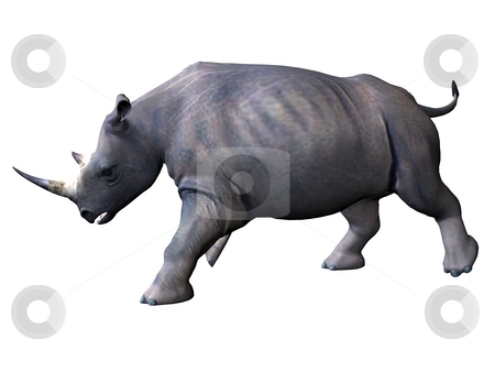 To use this stock image in your creative project, please select the size you need over to the right and click the "Add to Cart" button.
Your downloaded image will come with the Cutcaster watermark removed so don’t worry about the watermark you see on this page. Side-view on chaarging rhinoceros stock photo, 3D rendered model of african rhinoceros on white background isolated by Patrik Ruzic